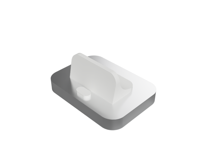 Miniatura 3 do modelo 3D Apple Lightning Dock Support