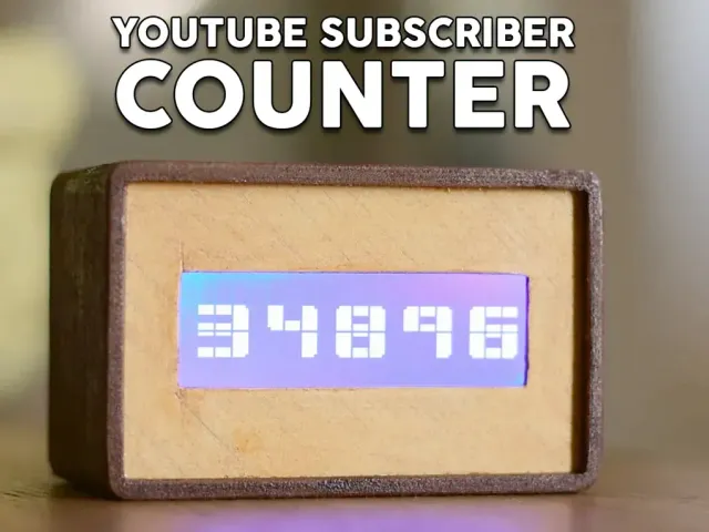 YouTube Subscriber Counter Retro using Arduino and an ESP8266