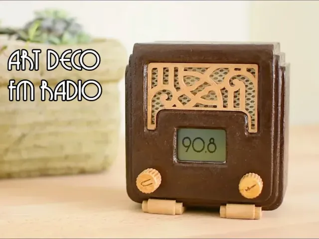 Arduino Retro FM Radio with an Art Deco style - DIY project