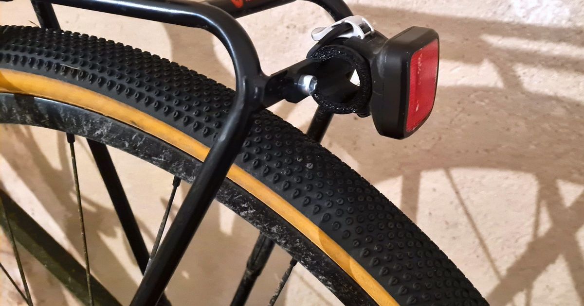 Bicycle Rear Rack Light Mount - Seat Post Adaptor by jvolker