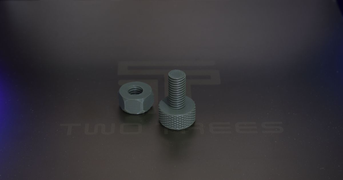 Knurled M10 Bolt Nut by mechanicmen Download free STL model