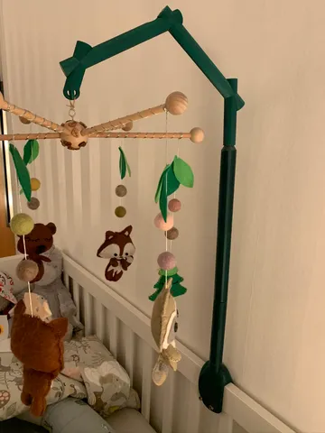 Baby bed mobile holder