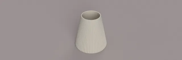 simple cone vase or pot