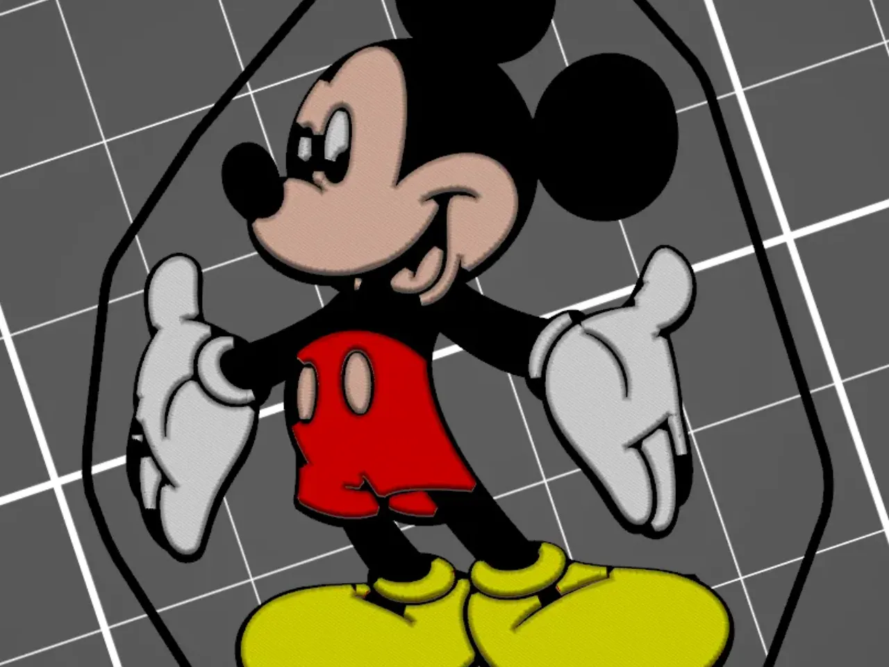 Mickey Mouse Key holder by bunjeeb | Download free STL model |  