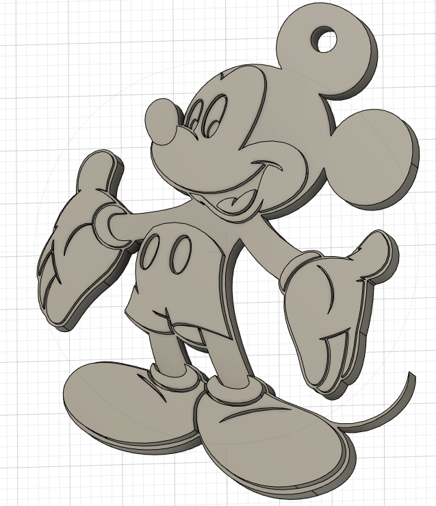 Mickey Mouse Key holder by bunjeeb Download free STL model