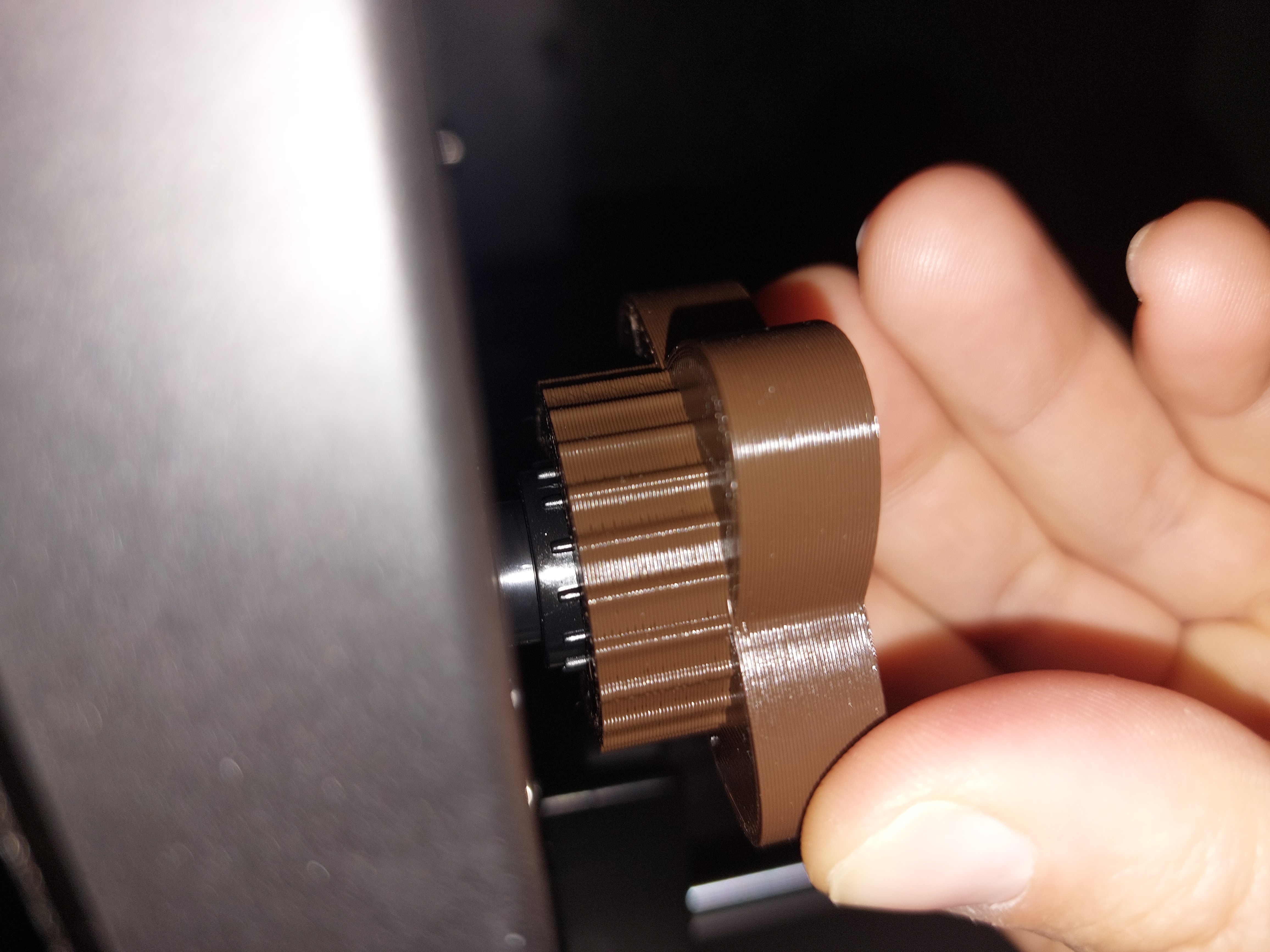 K2 plus - bed leveling knob