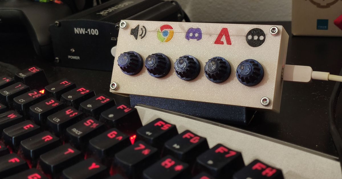 Volume mixer Deej software by TheIgorMC Download free STL model