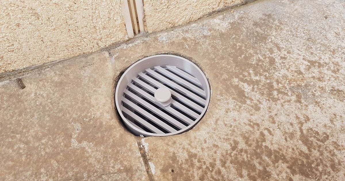 100mm diameter PVC outdoor drain covers by jcjames_13009 | Download ...