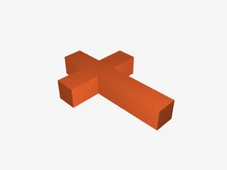 Simple Cross by IsaacW | Download free STL model | Printables.com