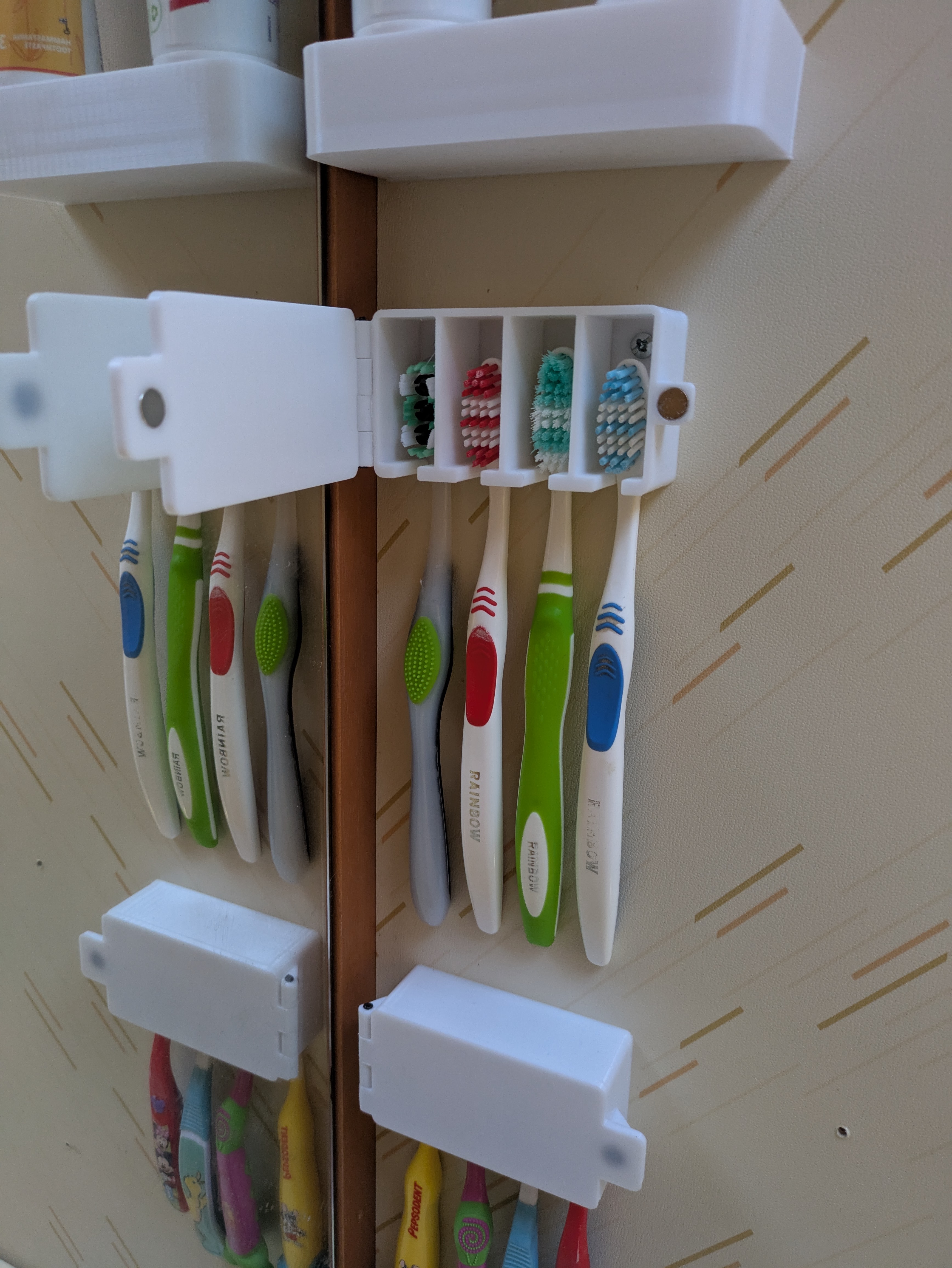 Toothbrush wall holder