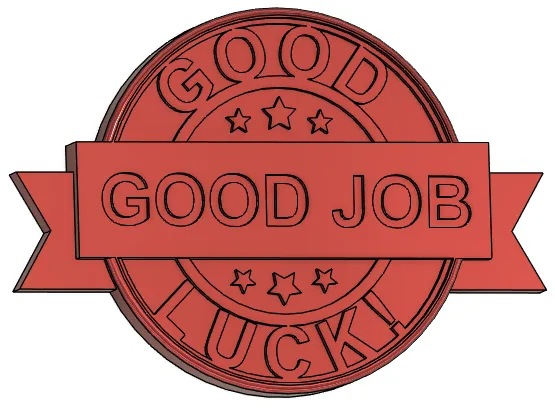 Good Job / Good Luck Badge