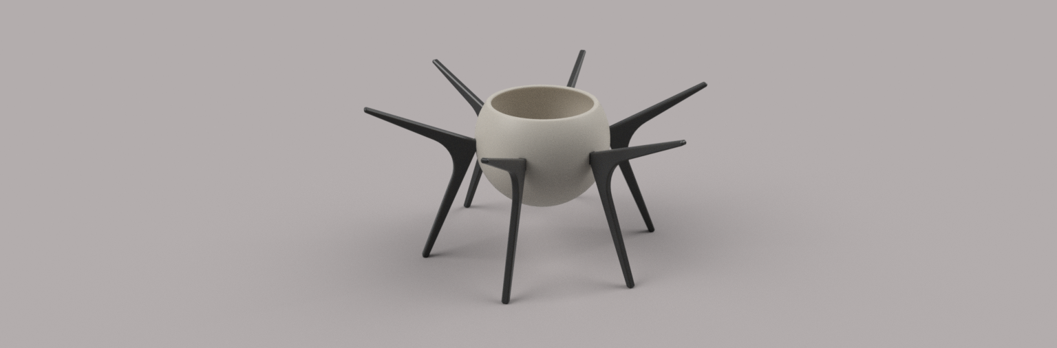 flower pot with legs