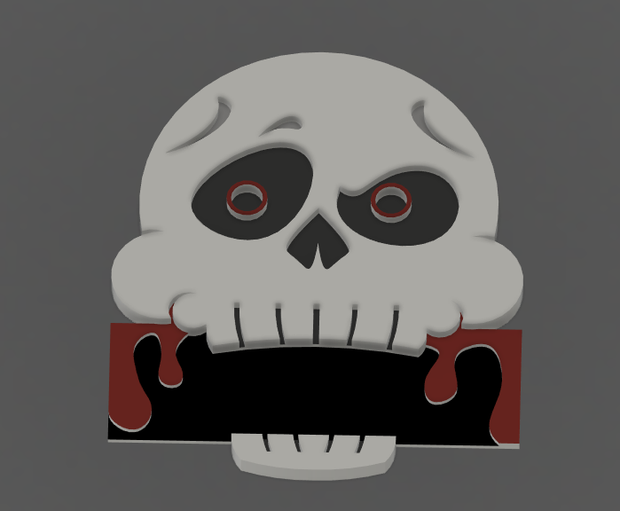 No Bones About It Skull Name Tag