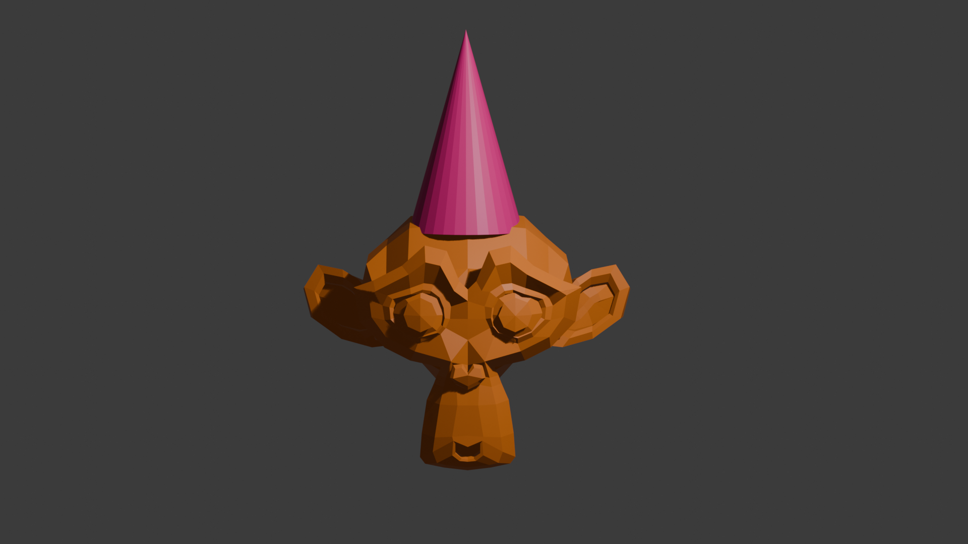 Monkey Wearing Party Hat