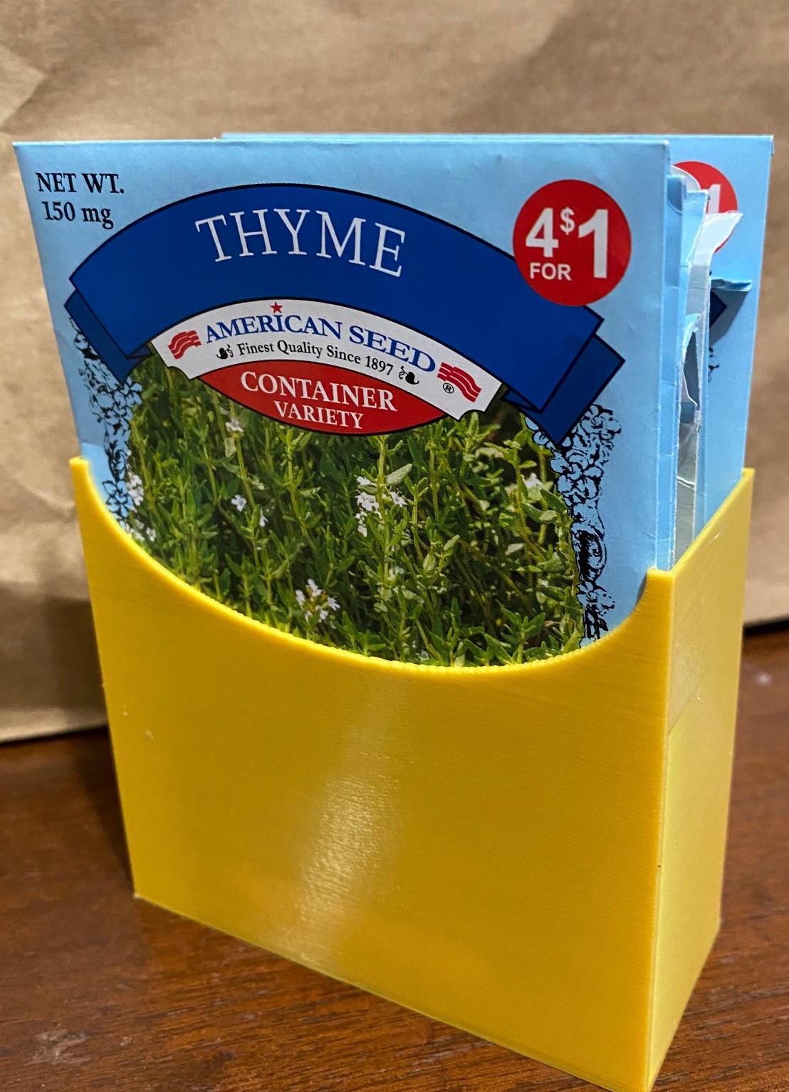 Seed packet holder