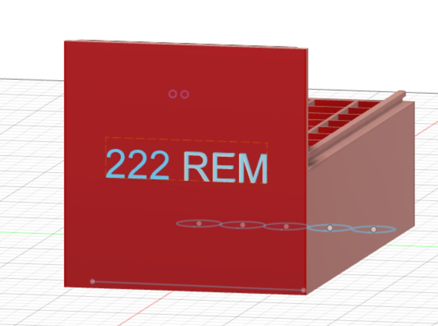 222 REM bullet box