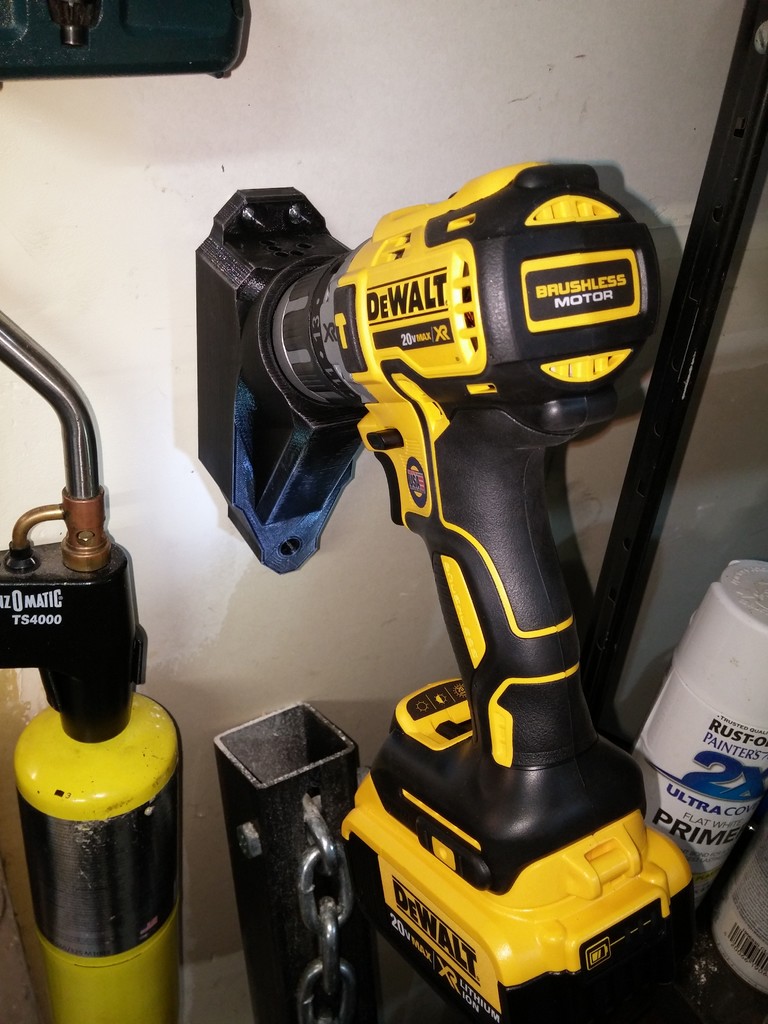 DeWalt XR Drill Wall Mount by gia Download free STL model