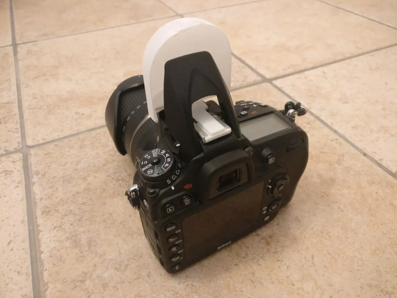 Pop-up flash diffuser (for Nikon D7200) by Simone Rossetto