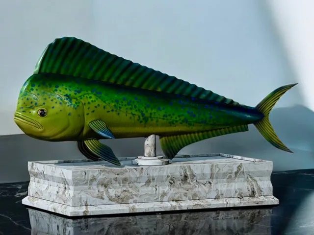 Mahi-Mahi Statue with Storage Box – Design 1
