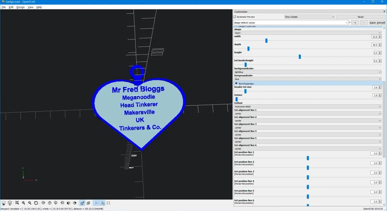 Spreadsheet Badge Reel 