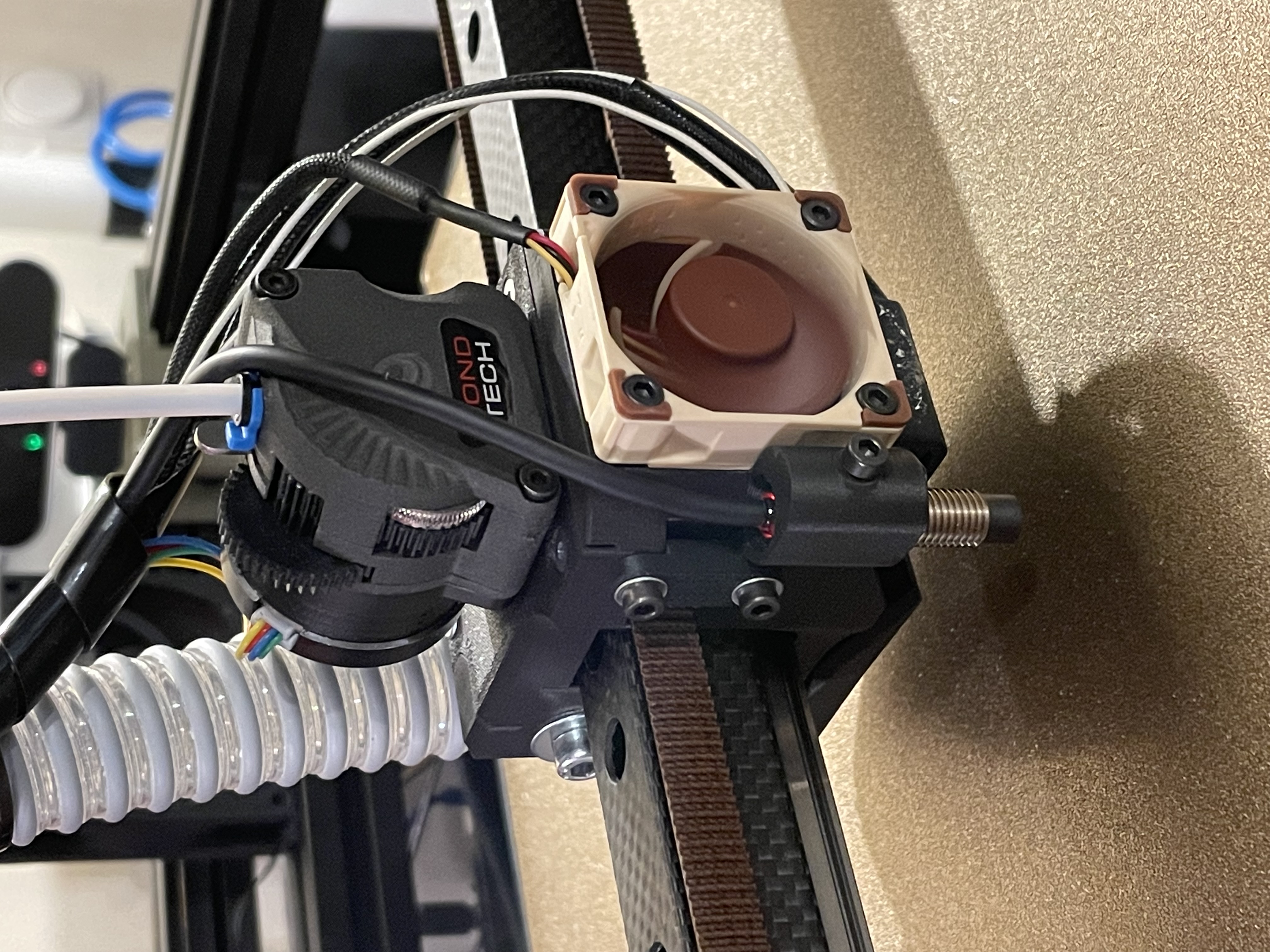 Printhead CoreXY - Mosquito & LGX-Lite & 8mm inductive probe & 20mm flex tube cooling air connection