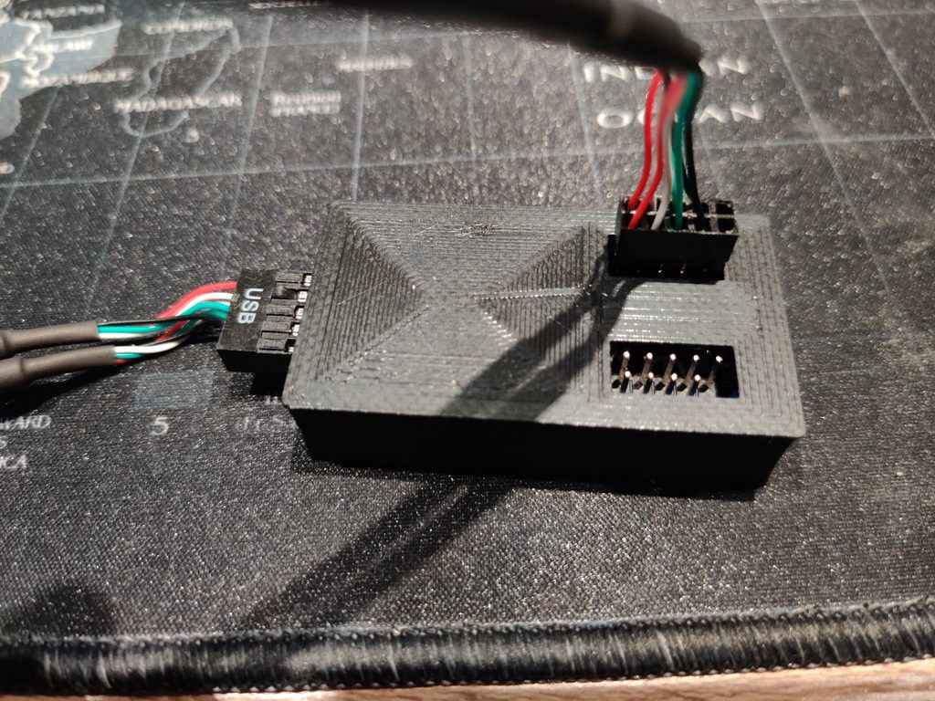 Internal usb splitter case by chaostheorybot download free stl model