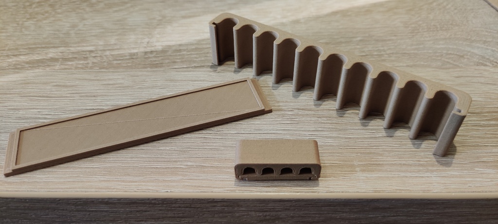 Parametric slide on cable holder