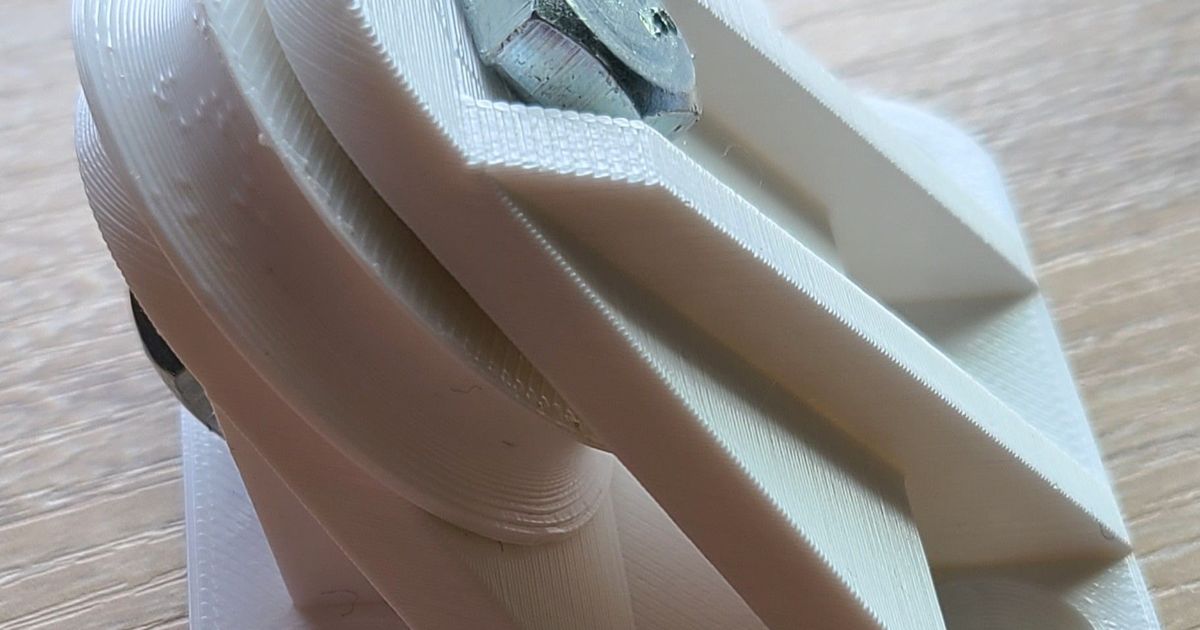 608 Pulley 45Degree Angle by Platonicsolid Download free STL model