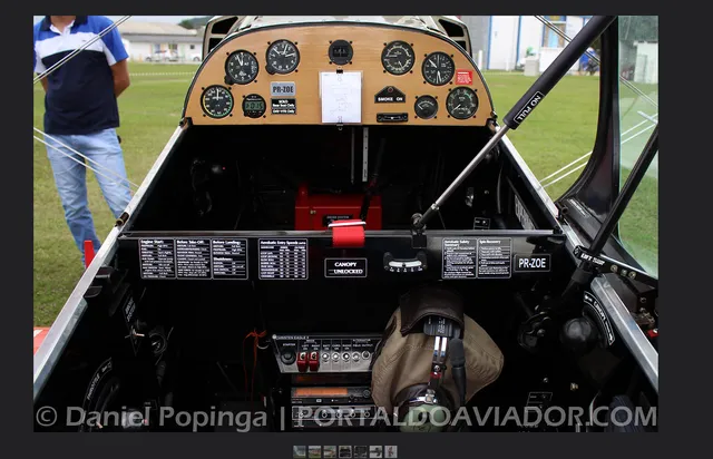 Christen Eagle Cockpit Panel