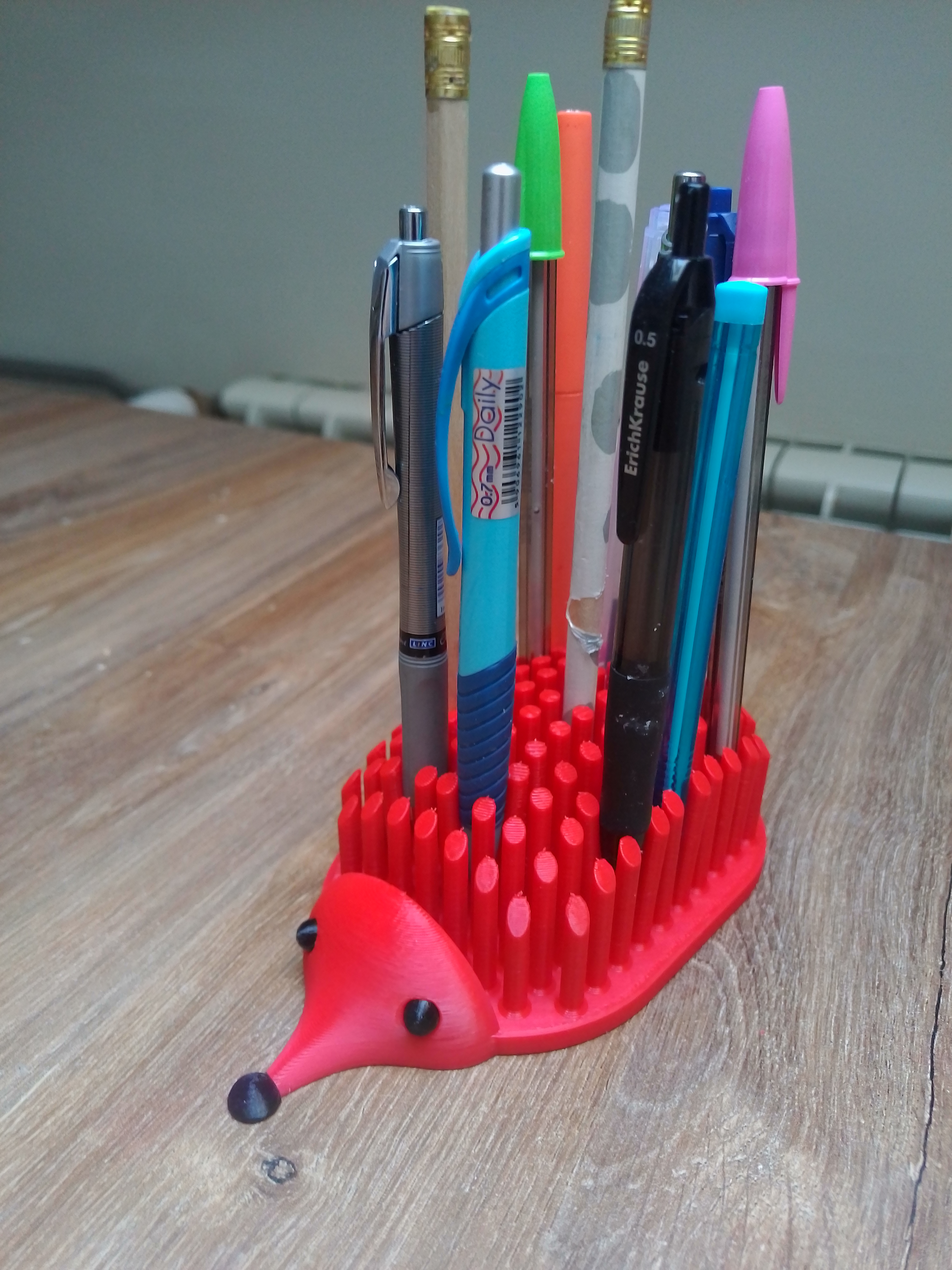 Organizer for pencils and pens Hedgehog, Jeż PRL