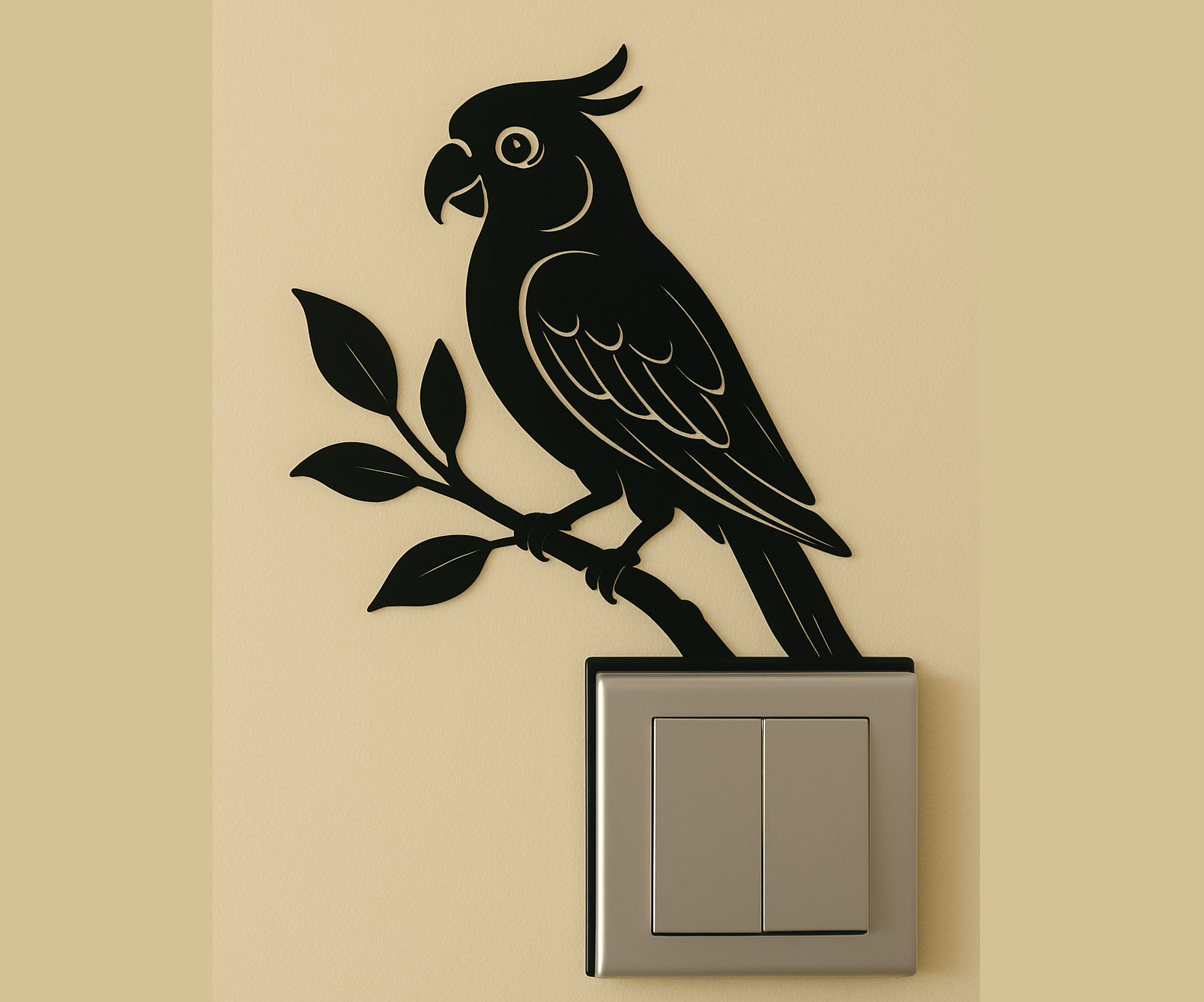 Bird Light Switch / Outlet Decoration – 3D Printable Model 4
