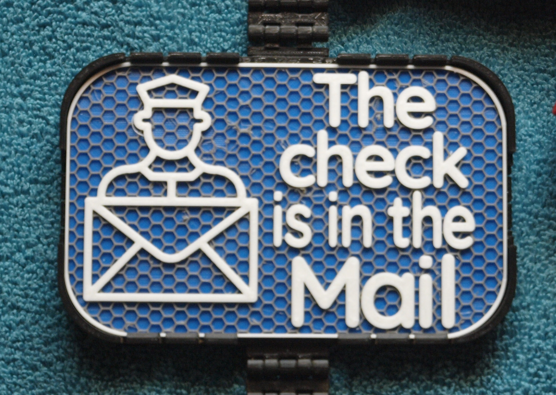Check is in the Mail sign