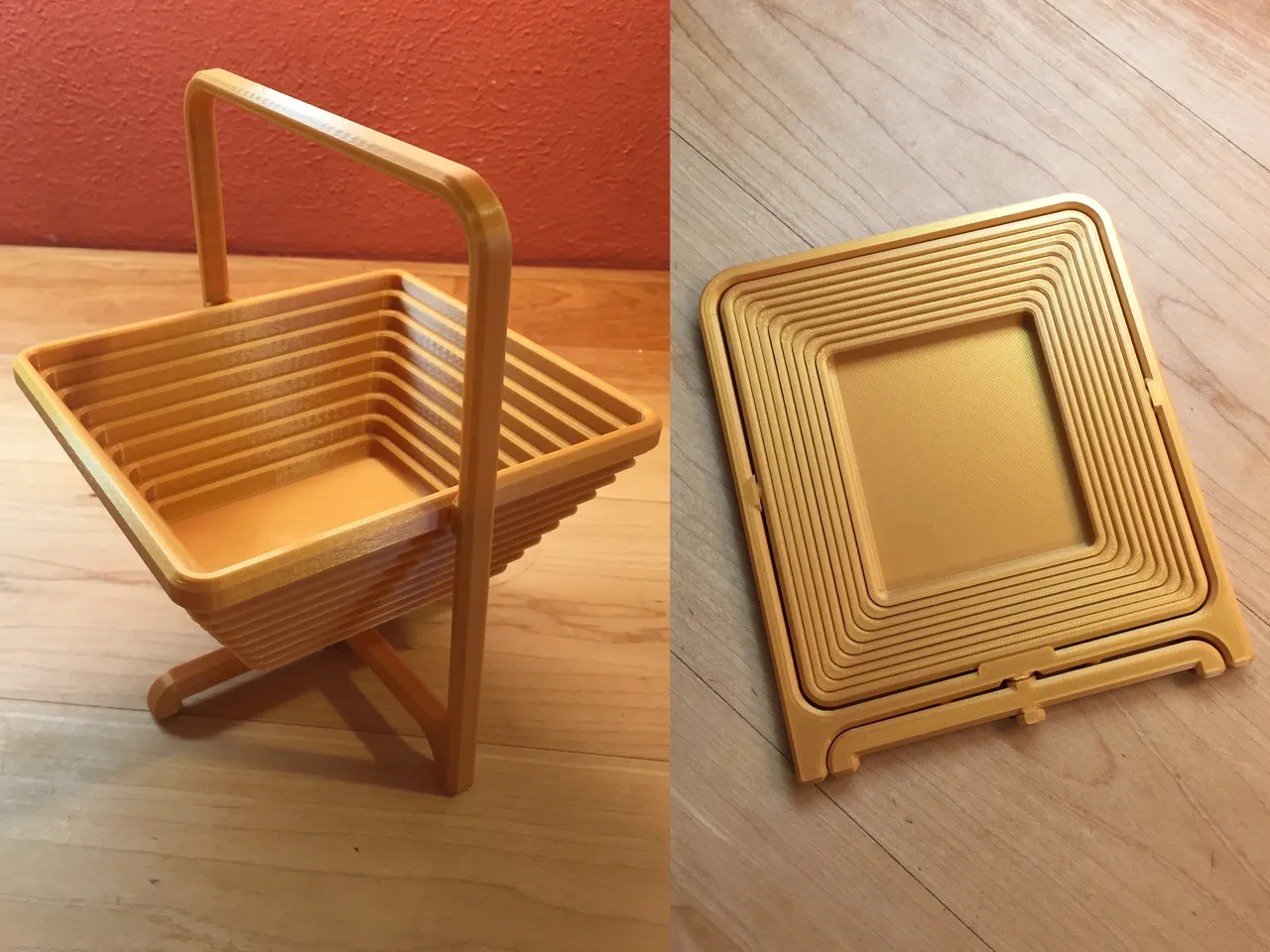 Collapsible Basket (optimized) by 3D Printing World, Download free STL  model