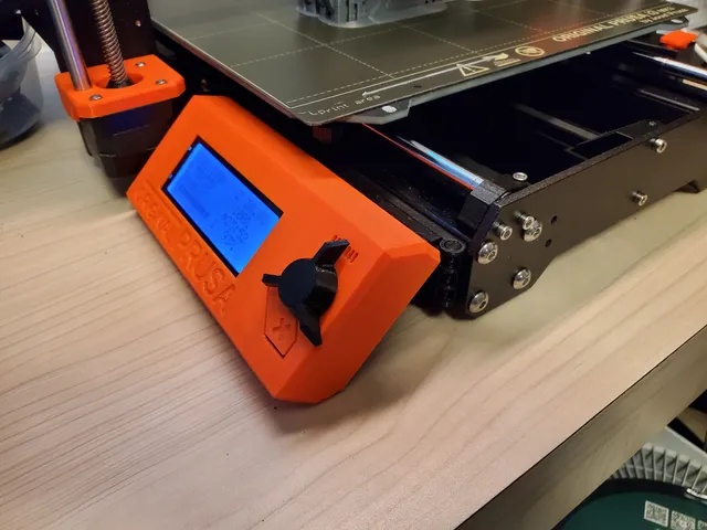 Side LCD Mount with Hinge for Prusa MKS3+