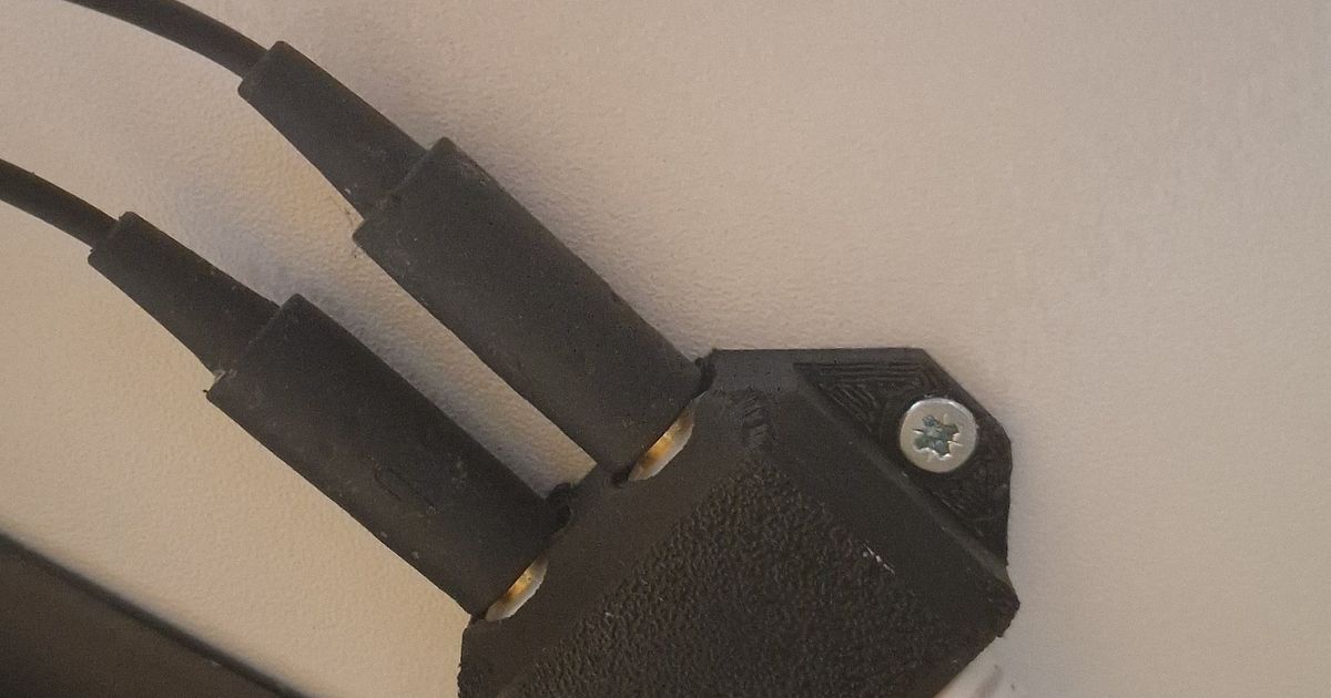 Headset Jack Holder by Frittenpit Download free STL model