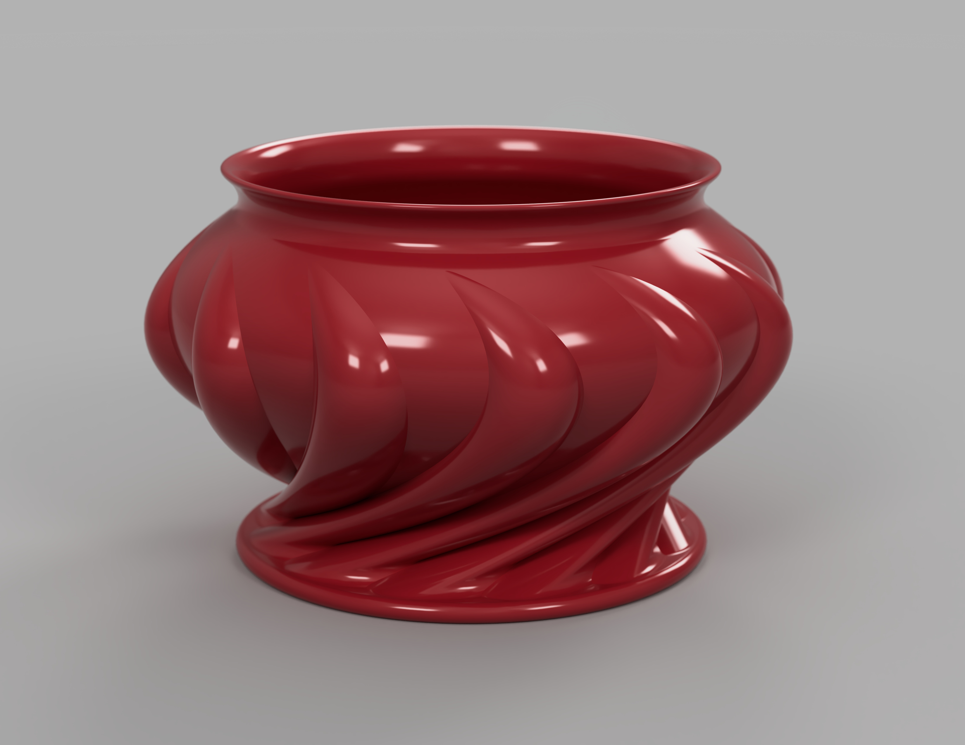 Miniatura 2 do modelo 3D Flower Pot (Twisting Style)
