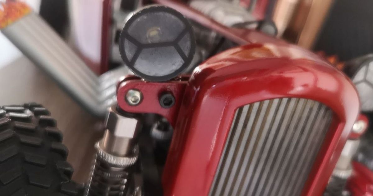 Lamp holder for a rc headlight by Buas7 | Download free STL model ...