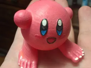 Kirby Without Shoes 3D Printed Figure