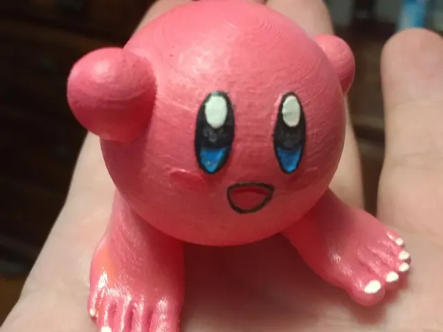 Kirby with no shoes