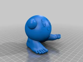 Kirby Without Shoes 3D Printed Figure