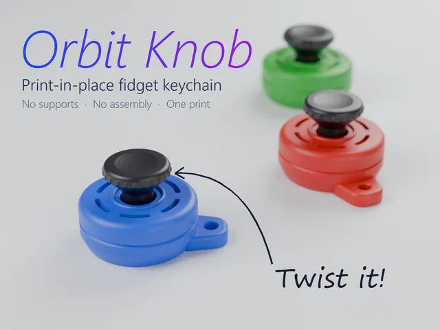 Halo Spin Fidget – Captive Knob Twist Toy