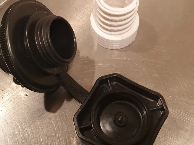 Airbed inflation adapter
