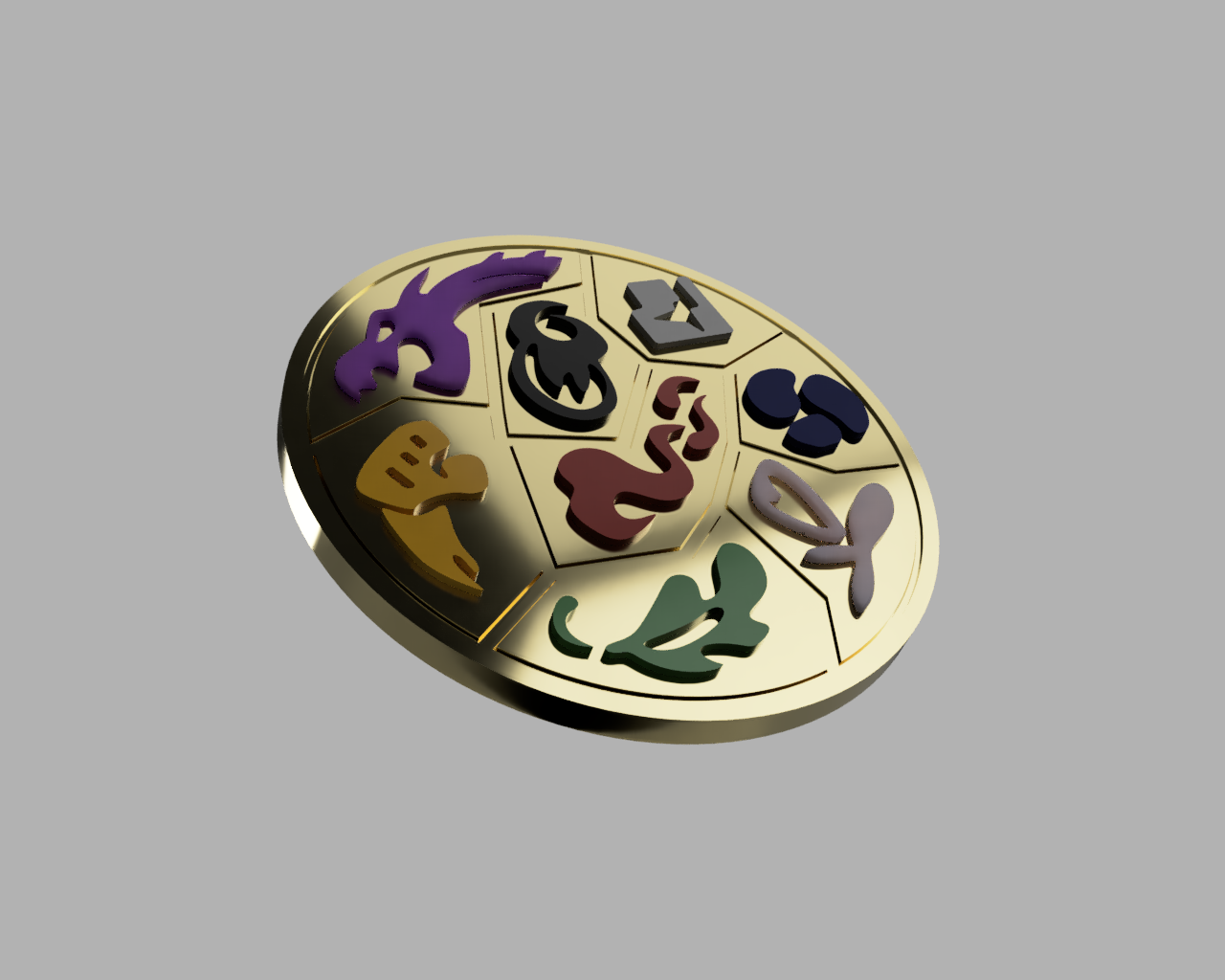 Pokemon Galar Region Badges Disc