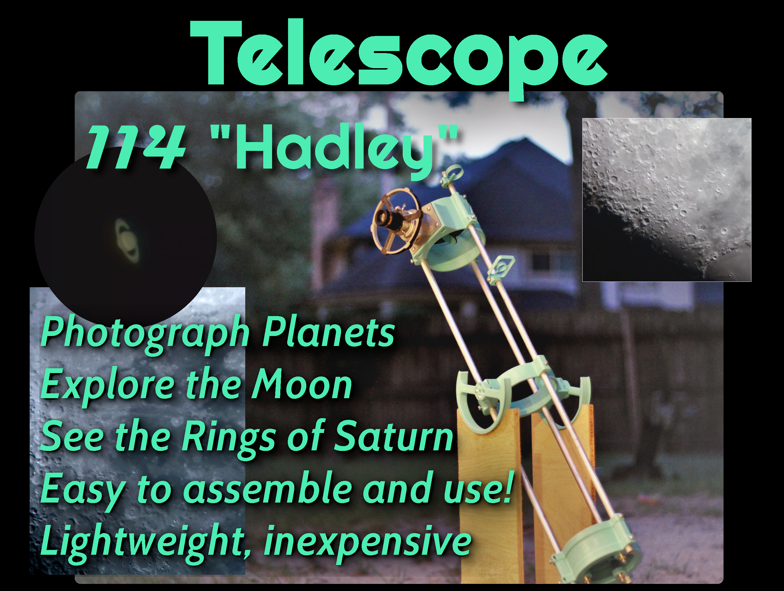 Astronomical Telescope "Hadley" - an easy assembly, high performance Newtonian