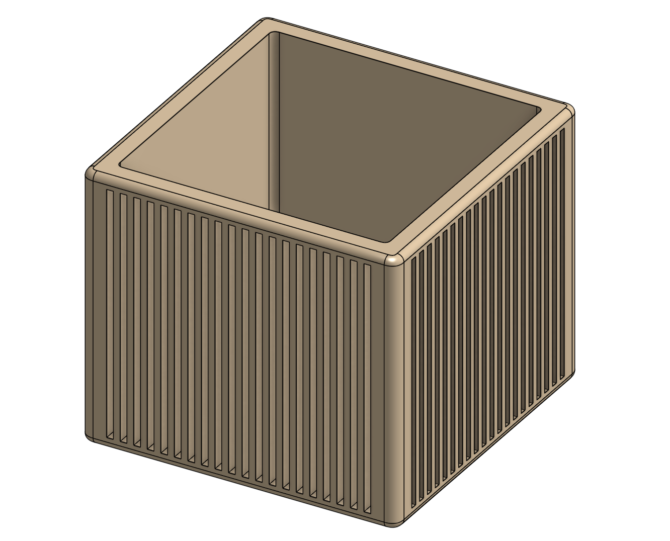 Japanese-inspired square planter