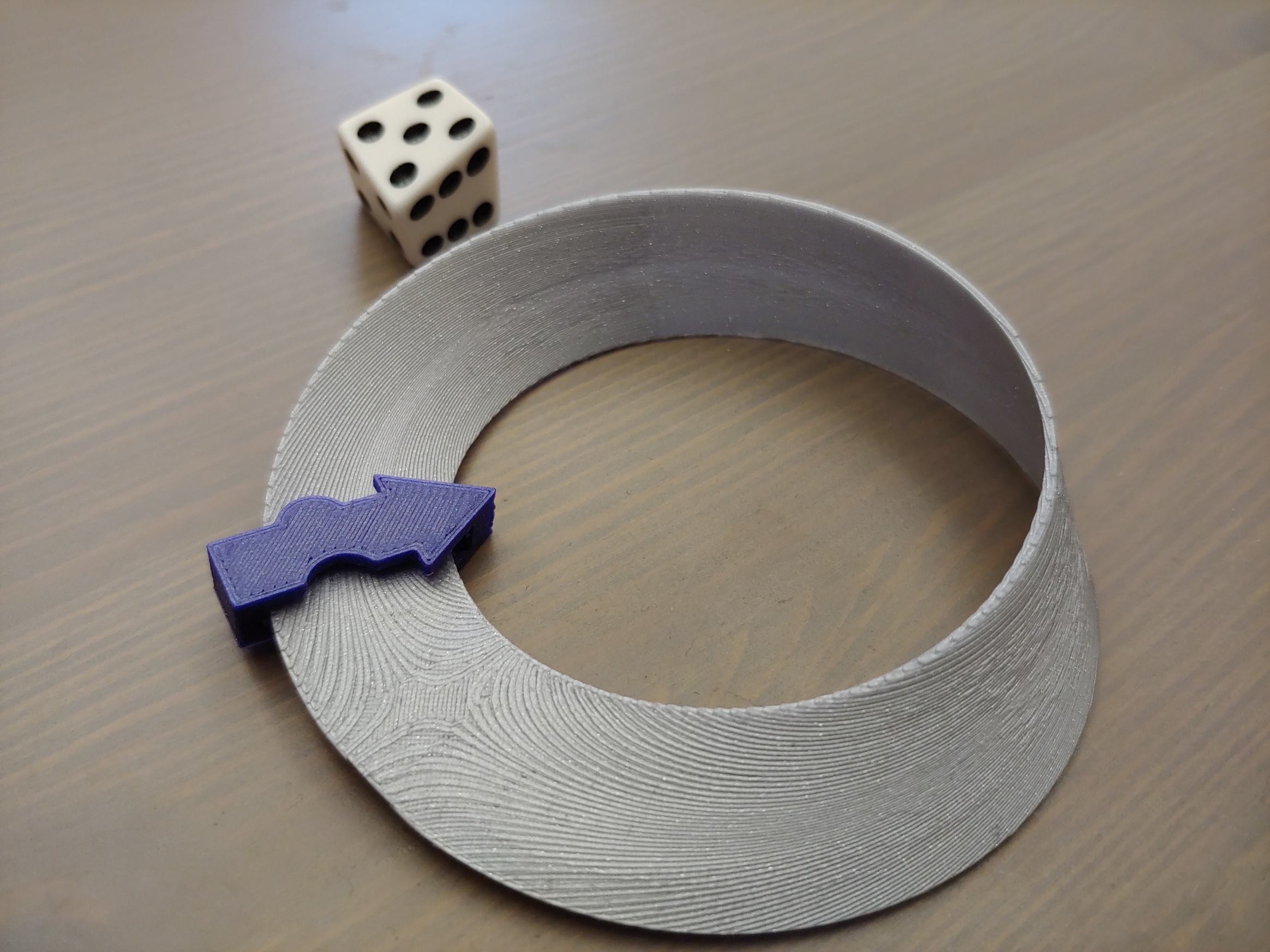 Mobius strip with arrow, math demonstration of nonorientability by Wes |  Download free STL model | Printables.com