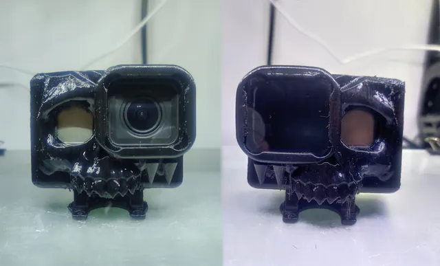 Gopro 7 skull mount 10-15 degrees for Daitone taycan