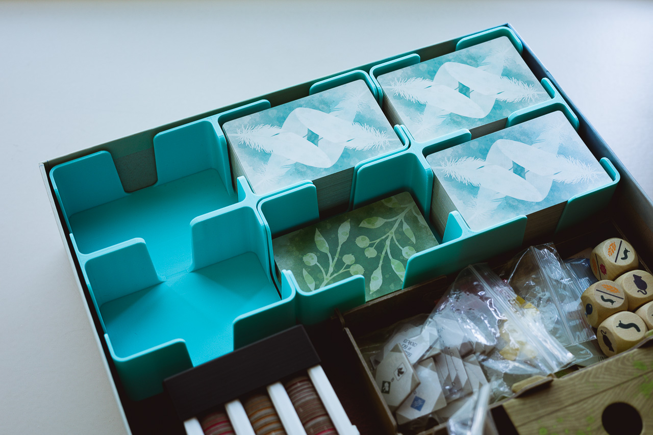Wingspan Board Game Card Holder and Aviary