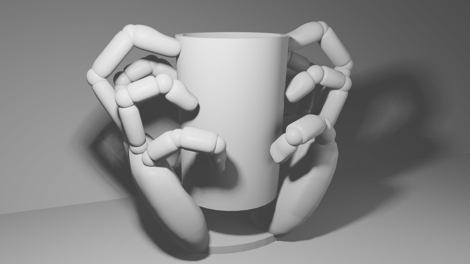 Hands holding pot