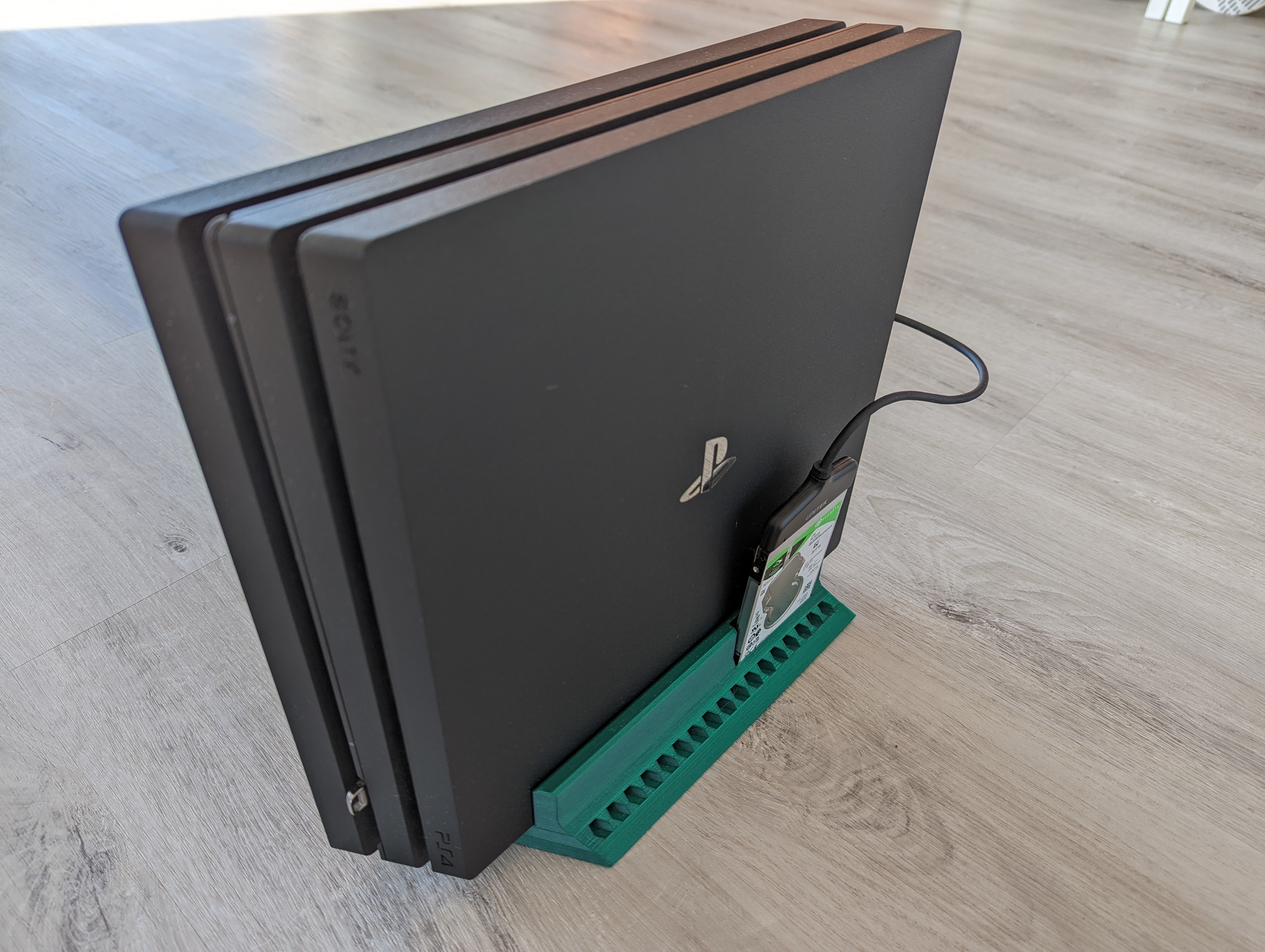 Vertical stand for PS4 Pro with external drive slot